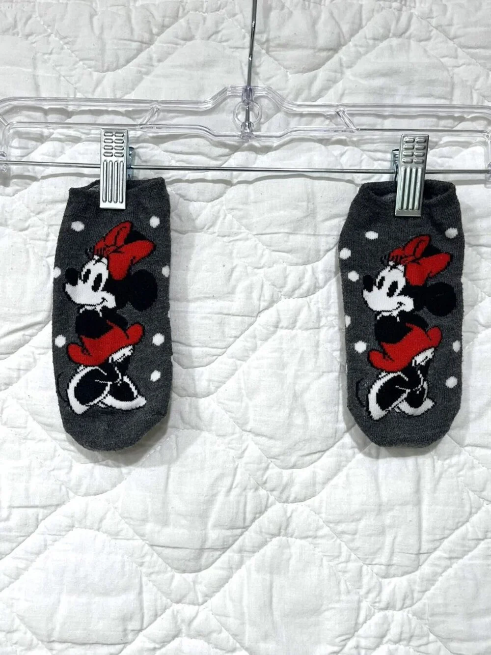 Disney Mickey & Minnie No-Show Socks – 3 Pairs – New Without Tags